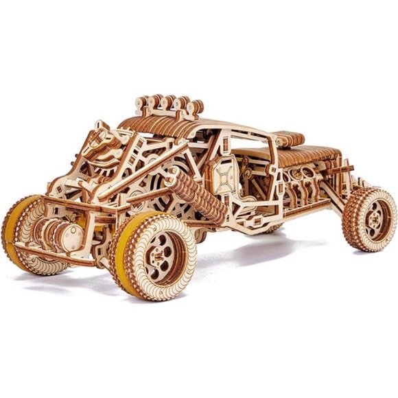 Wood Trick Mad Buggy Car 3D Wooden Puzzle for Adults - Rides up to 25 feet - Picture 6 of 6